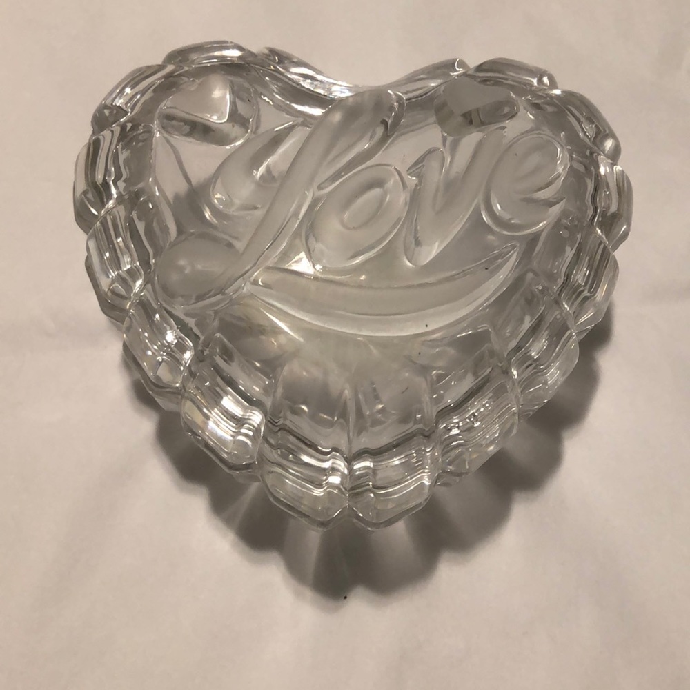 Mikasa heart glass box